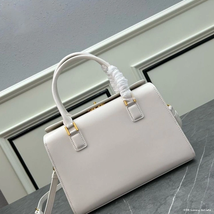 Cheap Bag Boston Medium Dior White Box Calfskin 0729 Luxury